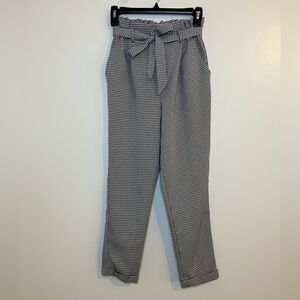 Sienna Sky Black and White Checkered Pull On Pants Size XS